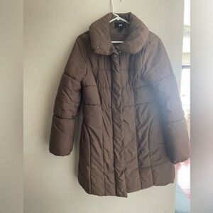 H&M Women's Chocolate Puffer Jacket